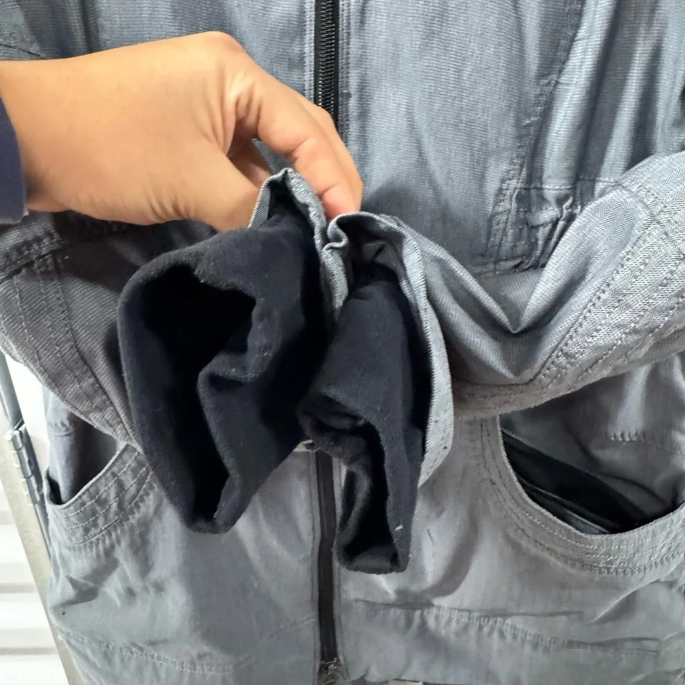 Lululemon Jacket Womens‎ 4 Gray Apres Run Anorak Full Zip Hood Outdoor Running